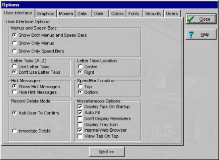 desktop database, personalize and customize